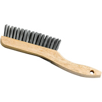 Brosse &agrave; manche en patin, Acier, 4 x 16 rangs de fils, Longueur 9-3/4" Nia-Chem Ltd.