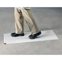 Clean-Walk Mat, 1.2 mils Thick, 18" W, 3' L x White JN152 | Nia-Chem Ltd.