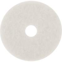 Tampon pour planchers, 10", Lustrage/Nettoyage/Polissage, Blanc Nia-Chem Ltd.