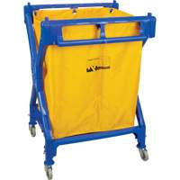 Laundry Cart, Plastic, 25-3/8" W x 25" D x 38-1/2" H, 33 lbs. Capacity JN503 | Nia-Chem Ltd.