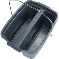 Dual Compartment Bucket, 4.75 US Gal. (19 qt.) Capacity, Grey JN504 | Nia-Chem Ltd.