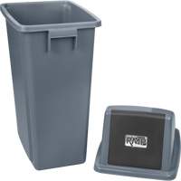Garbage Can, Plastic, 15 US gal. JN514 | Nia-Chem Ltd.