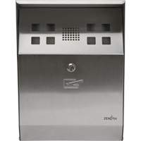 Smoking Receptacle, Wall-Mount, Stainless Steel, 1.6 Litres Capacity, 13-4/5" Height JN619 | Nia-Chem Ltd.