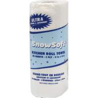 Essuie-tout pour cuisines de premi&egrave;re qualit&eacute; Snow Soft, 2 Pli, 85 Feuilles/rouleau, 8" la, 11" lo Nia-Chem Ltd.