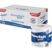Snow Soft™ Premium Toilet Paper, 2 Ply, 600 Sheets/Roll, 145' Length, White JO164 | Nia-Chem Ltd.