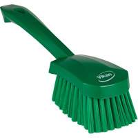 Brosse &agrave; r&eacute;curer avec manche court, Soies Doux, Longueur de 10-1/2", Vert Nia-Chem Ltd.