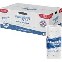 Snow Soft™ Signature Kitchen Towel Roll, 2 Ply, 420 Sheets/Roll, 4.5" W, 11" L x JP484 | Nia-Chem Ltd.