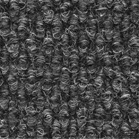 Supreme Knob Entrance Matting, Wiper/Scraper, 3-1/2' x 6' x 7/16", Charcoal Nia-Chem Ltd.