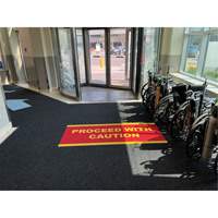 Supreme Knob Entrance Matting, Wiper/Scraper, 3-1/2' x 6' x 7/16", Charcoal Nia-Chem Ltd.