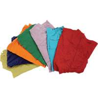 Recycled Material Wiping Rags, Cotton, Mix Colours, 25 lbs. JP783 | Nia-Chem Ltd.