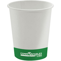 Single Wall Hot/Cold Compostable Paper Cups, 8 oz., Multi-Colour JP927 | Nia-Chem Ltd.