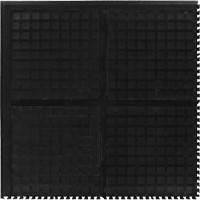 Tuile de centre modulaire Hog Heaven III Comfort, Ondul&eacute;, 3' x 3' x 3/4", Noir, Nitrile Nia-Chem Ltd.