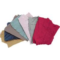 Recycled Material Wiping Rags, Fleece, Mix Colours, 10 lbs. JQ108 | Nia-Chem Ltd.