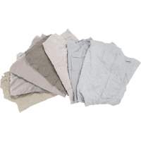 Recycled Material Wiping Rags, Cotton, White, 25 lbs. JQ111 | Nia-Chem Ltd.