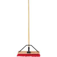 Balai-brosse &agrave; manche renforc&eacute;, 18", Moyen, Soies PVC Nia-Chem Ltd.