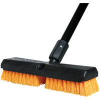 Brosse de nettoyage avec manche, 10" l, Soies Polypropyl&egrave;ne, Noir/Rouge Nia-Chem Ltd.