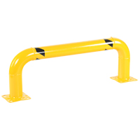 Garde-corps &agrave; profil bas pour rayonnages, 4' la x 1,4' h, Jaune Nia-Chem Ltd.