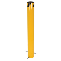 Pour-In-Place Bollards, Steel, 36-1/2" H x 5-9/16" W, Yellow Nia-Chem Ltd.
