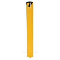 Pour-In-Place Bollards, Steel, 36-1/2" H x 5-9/16" W, Yellow Nia-Chem Ltd.