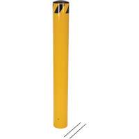 Pour-In-Place Bollards, Steel, 48-1/2" H x 5-9/16" W, Yellow Nia-Chem Ltd.