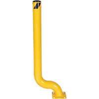 Offset Bollard, Steel, 54" H x 4-1/2" W, Yellow Nia-Chem Ltd.