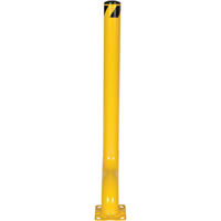 Offset Bollard, Steel, 54" H x 4-1/2" W, Yellow Nia-Chem Ltd.