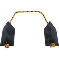 Airline Wheel Chock, 5" x 10" x 4-1/2", Black Nia-Chem Ltd.