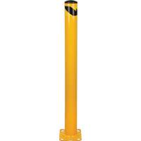 Bollard, Steel, 48" H x 4-1/2" W, Yellow Nia-Chem Ltd.