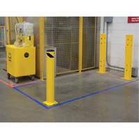 Safety Bollard, Steel, 36" H x 5-1/2" W, Yellow Nia-Chem Ltd.