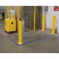 Safety Bollard, Steel, 42" H x 5-1/2" W, Yellow Nia-Chem Ltd.