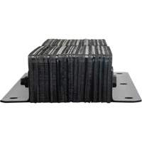 Laminated Dock Bumpers, Vertical, Rubber, 11" W x 4" D x 24" H Nia-Chem Ltd.