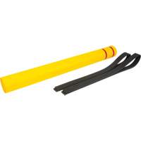 Capuchon en poly&eacute;thyl&egrave;ne pour borne de protection, 4-1/2" dia. x 52" l, Rouge/Jaune Nia-Chem Ltd.