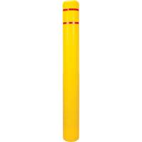 Capuchon en poly&eacute;thyl&egrave;ne pour borne de protection, 6-5/8" dia. x 60" l, Rouge/Jaune Nia-Chem Ltd.