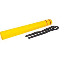 Capuchon en poly&eacute;thyl&egrave;ne pour borne de protection, 6-5/8" dia. x 60" l, Rouge/Jaune Nia-Chem Ltd.