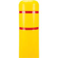 Capuchon en poly&eacute;thyl&egrave;ne pour borne de protection, 6-5/8" dia. x 60" l, Rouge/Jaune Nia-Chem Ltd.