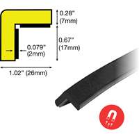 Magnetic E Profile Magnetic 1M Corner Protection Bumper Guard Nia-Chem Ltd.