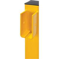 Corner Post for Light-Duty Guard Rails, Steel, 42" H, Safety Yellow Nia-Chem Ltd.