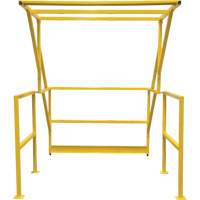 Mezzanine Safety Gate, 70" L x 77" H, 78" Raised, Yellow Nia-Chem Ltd.