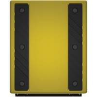 Cale de roue ultra-robuste pour l'exploitation mini&egrave;re Checkers Safety, PEHD, Jaune, 14-1/2" la x 17-1/2" p x 16" h Nia-Chem Ltd.