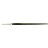 Artist Paint Brush, 1/8" Brush Width, Red Sable, Wood Handle Nia-Chem Ltd.