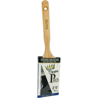 Crown Pro Straight Paint Brush, Bristle, Wood Handle, 2-1/2" Width Nia-Chem Ltd.