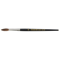 Pinceau pointu &agrave; soies noires pour artiste, Largeur de la brosse de 5,7 mm, Soie de chameau, Manche &agrave; Bois Nia-Chem Ltd.