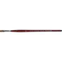 Flat Artist Brush, 1/4" Brush Width, Synthetic, Wood Handle Nia-Chem Ltd.