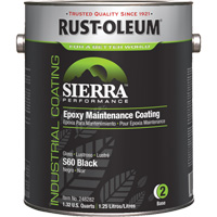 Sierra S60 Water-Based Epoxy Maintenance Coating Part 2 Base, Gallon, Black Nia-Chem Ltd.
