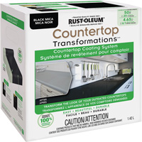 Syst&egrave;me de rev&ecirc;tement au mica pour comptoir Countertop Transformations, 1,42 L, Trousse, Mica noir Nia-Chem Ltd.