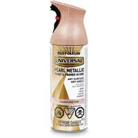 Couche de fond et rev&ecirc;tement perl&eacute; &agrave; vaporiser Universal, Rose champagne, M&eacute;tallique, Canette a&eacute;rosol Nia-Chem Ltd.