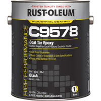 Composant de base pour rev&ecirc;tement &eacute;poxydique &agrave; base de goudron de houille et &agrave; haute teneur en solides du syst&egrave;me C9578, Noir, Gallon Nia-Chem Ltd.