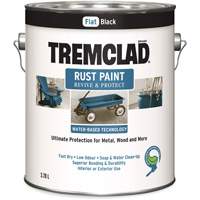 Tremclad&reg; Water-Based Rust Paint, 3.78 L, Gallon, Black Nia-Chem Ltd.