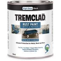 Tremclad&reg; Water-Based Rust Paint, 946 ml, Can, Black Nia-Chem Ltd.