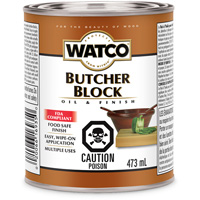Watco&reg; Butcher Block Oil & Finish, 473 ml, Clear, Transparent Nia-Chem Ltd.